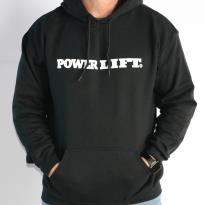 Horizontal Logo Hoodie - Black & White | Power Lift